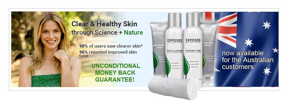 Exposed Skin Care Australian banner